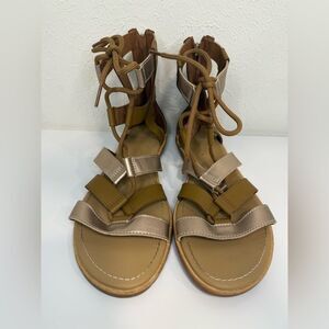 SOREL Bailee Lace-Up Leather Sandal, Size 8